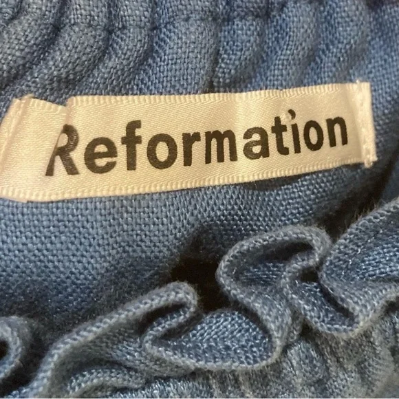 Reformation “Robles” dress. Blue. Size 0 - Picture 5 of 7